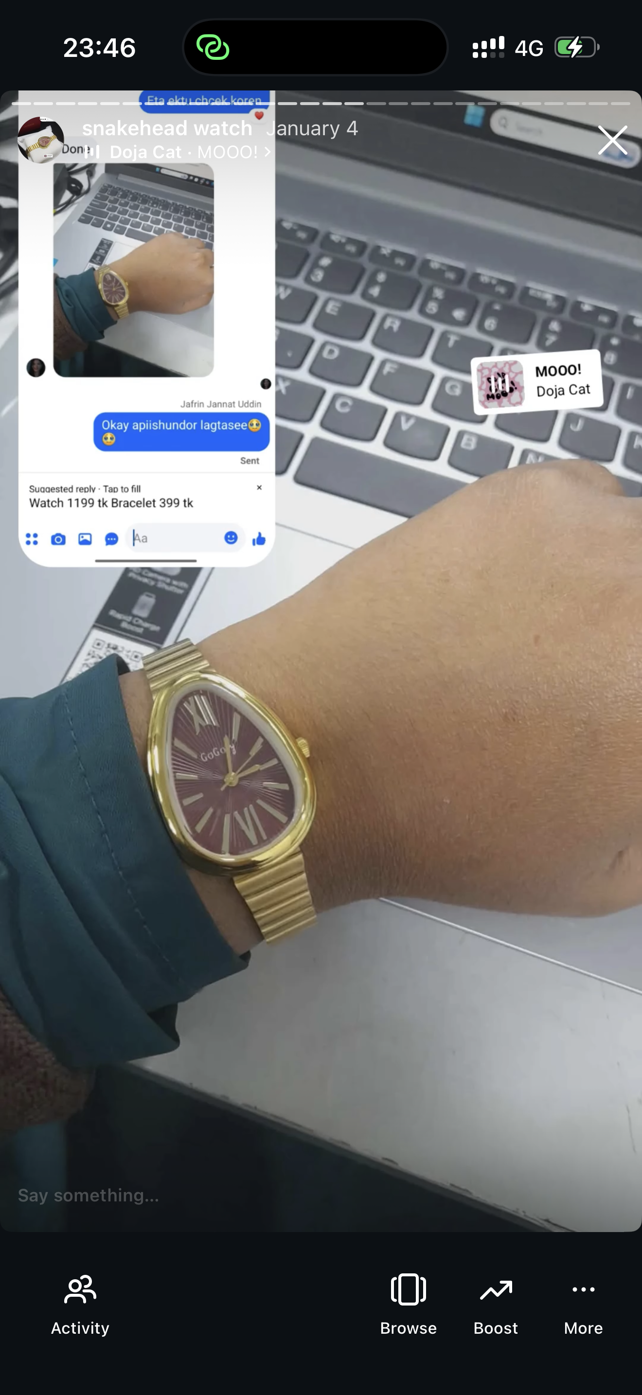 (Maroon snakehead combo) Buy 1 Watch ⌚
Get 2 Jewellery FREE 💍🍀
(Ring + Clover Bracelet)