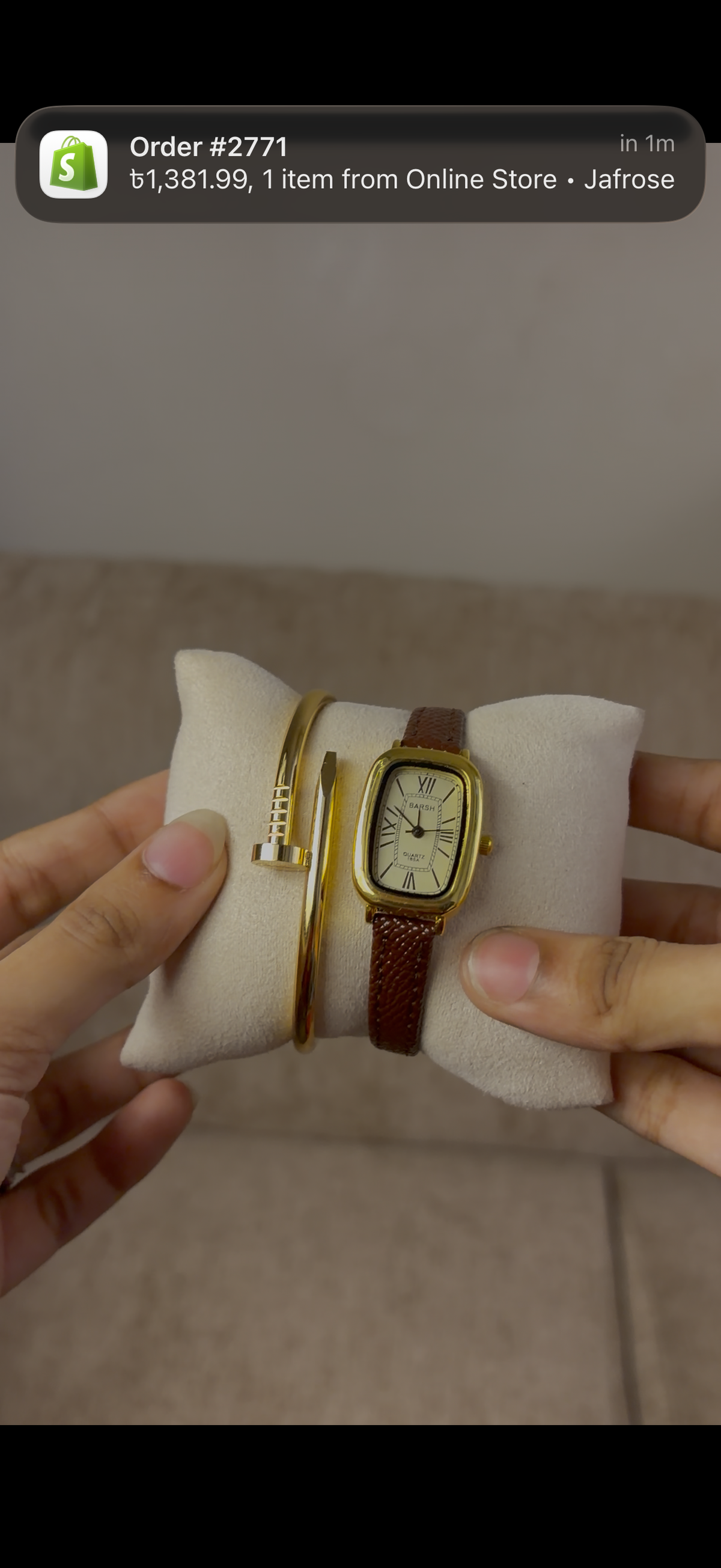 Watch + Cartier  nail bracelet  free