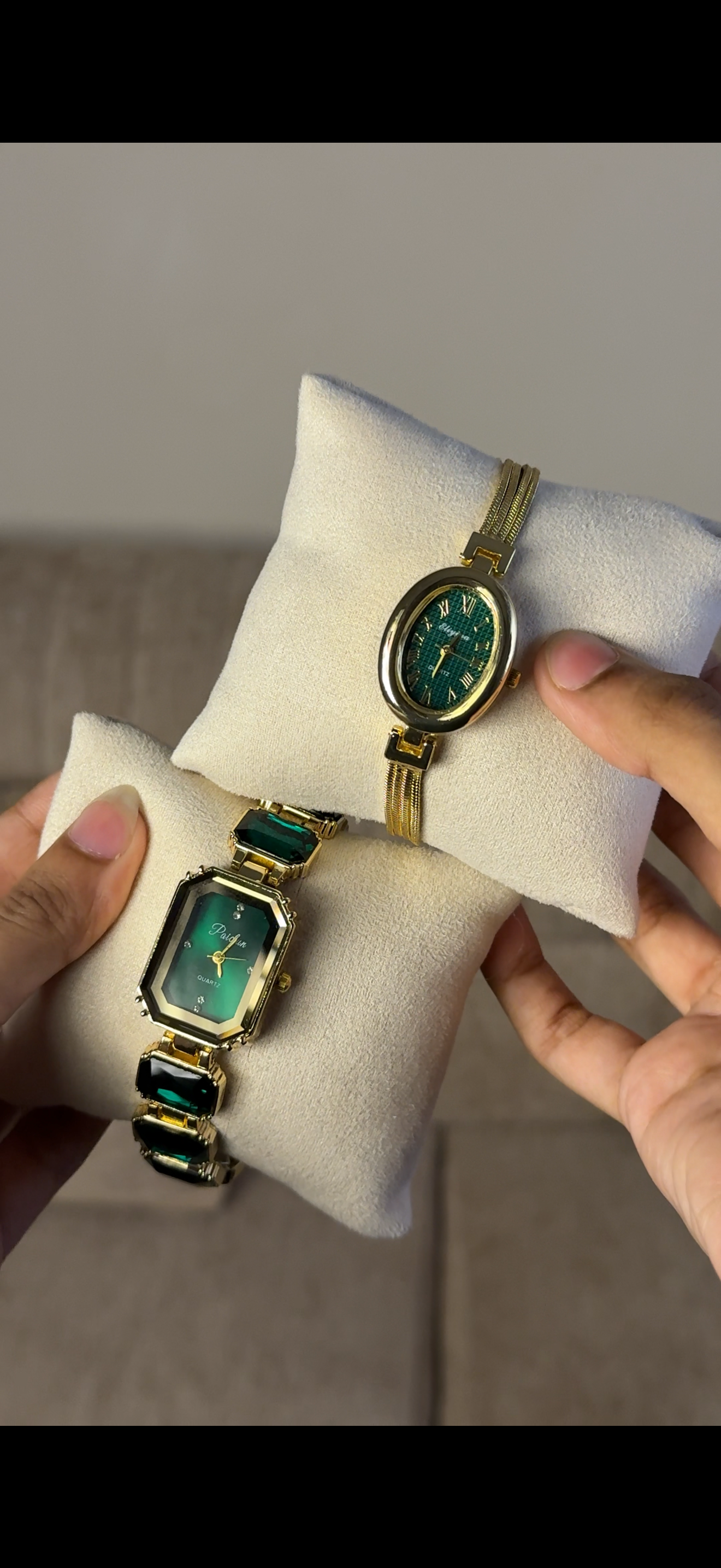 Green Emerald Cut + Get 1 Cartier belt watch (70% off)
