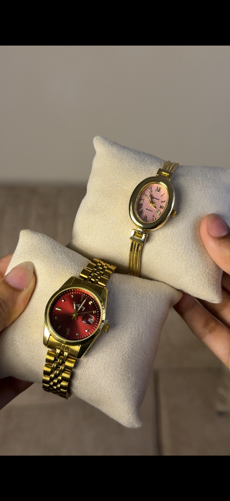 Gogey Queno Maroon+ get 1 Cartier belt watch (70% off)