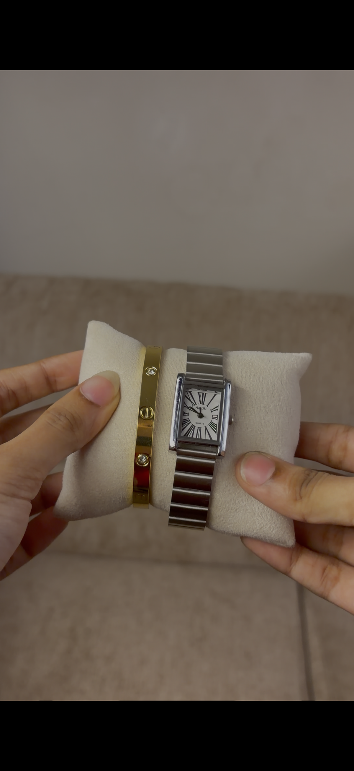 Naidu silver watch + catiere love bracelet free