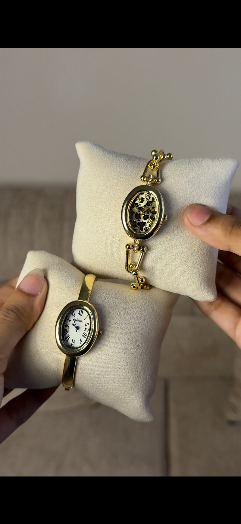 Naidu cuff Watch + Get 1 Cartier belt watch (70% off)