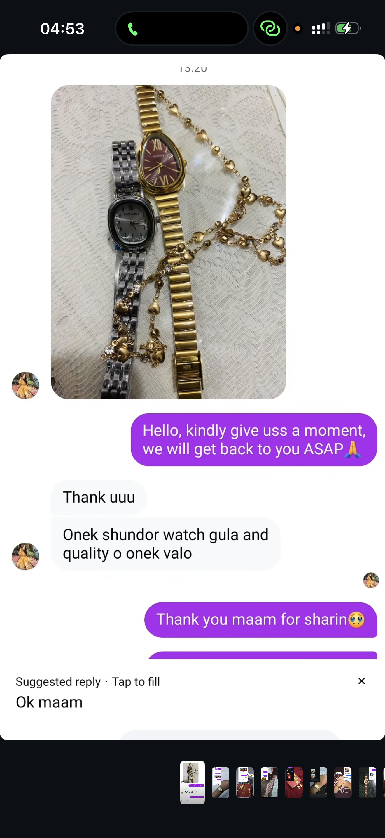 (Doukou watch combo) ..... Buy 1 Watch ⌚
Get 2 Jewellery FREE 💍🍀
(Ring + Clover Bracelet