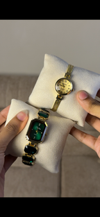 Green Emerald Cut + Get 1 Watch (70% Off)