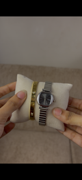 Gogoey black square watch + Cartier love bracelet free