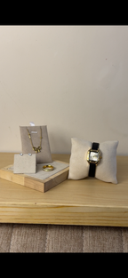 Barsh black belt gold border Watch + Necklace (Free) + Earing (Free) + Mystery Ring (Free)