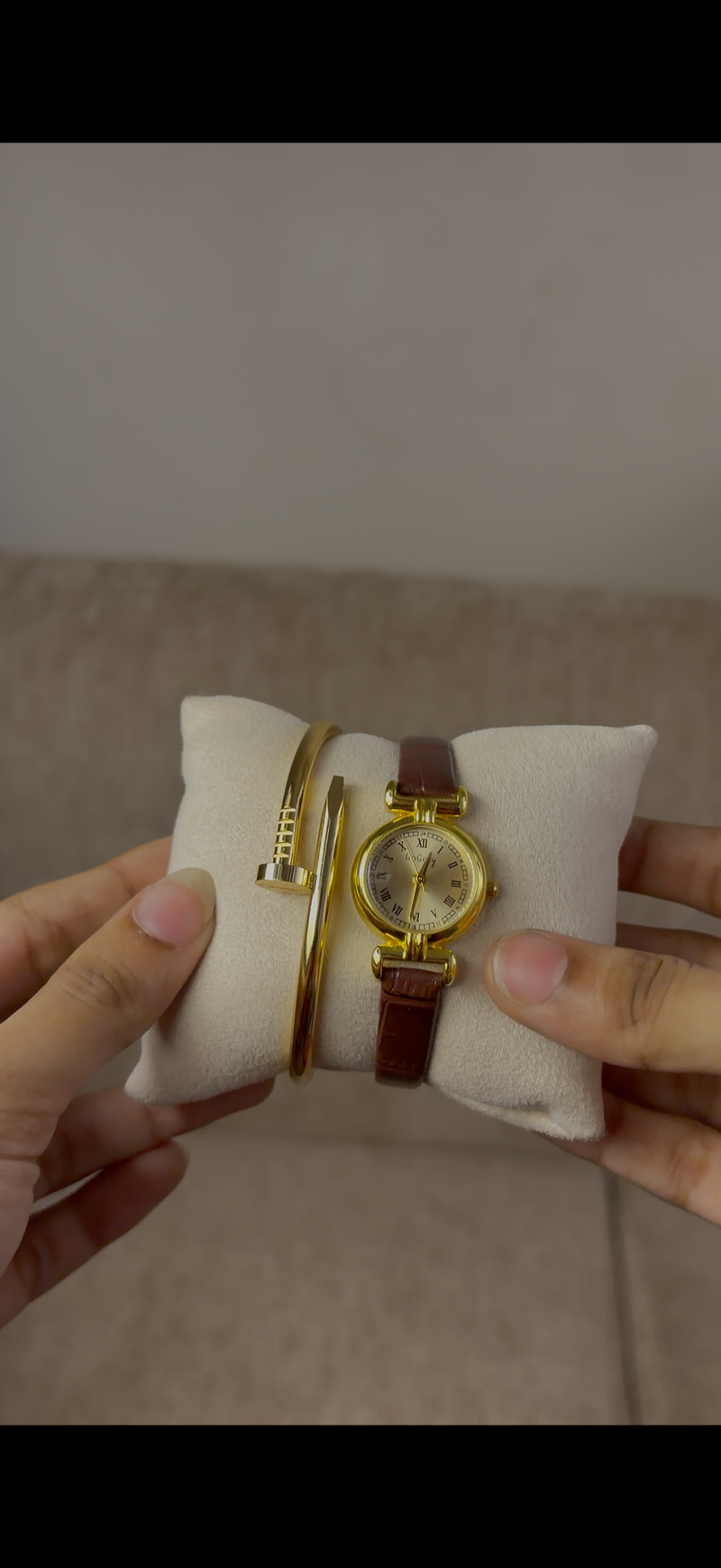 Watch + cartier nail bracelet  free