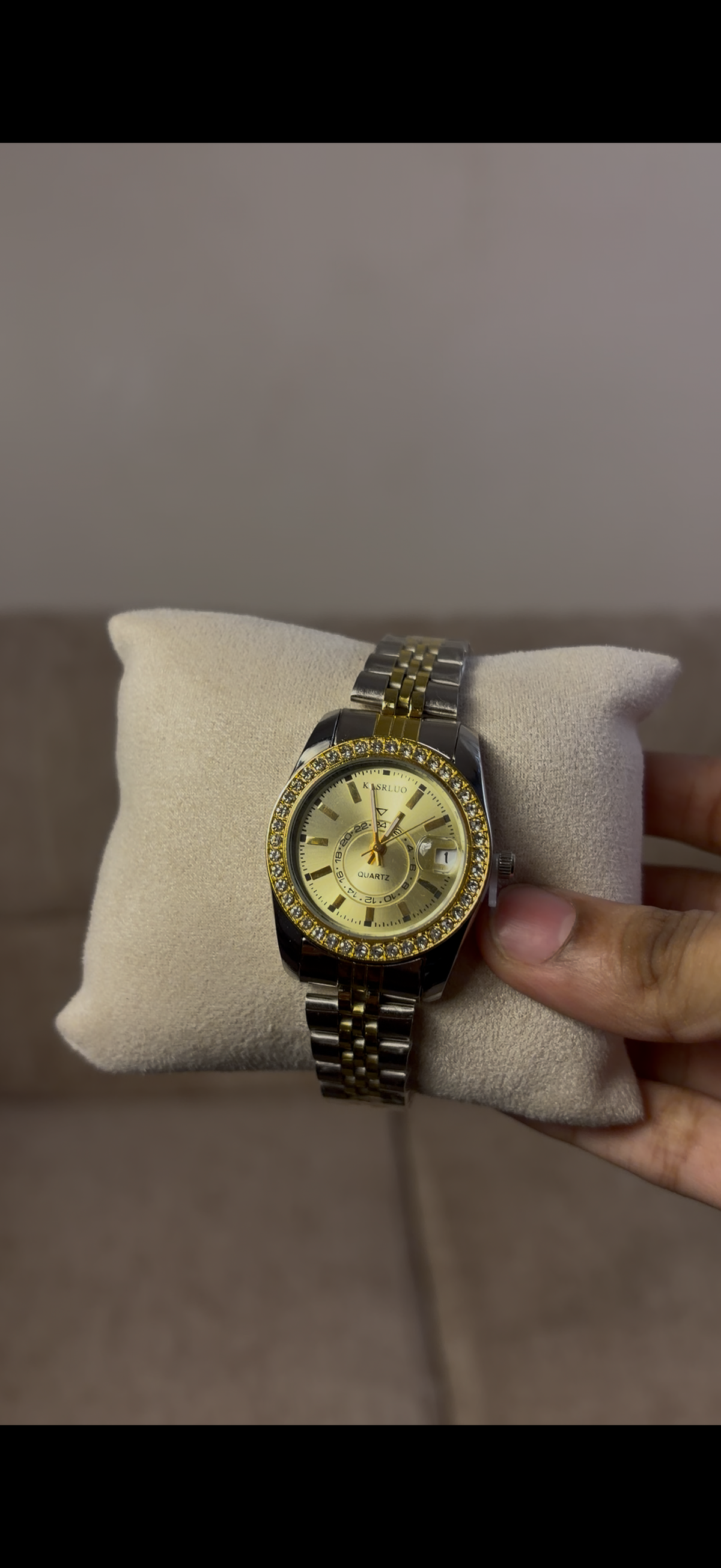 Karslou gold &silver mix strap