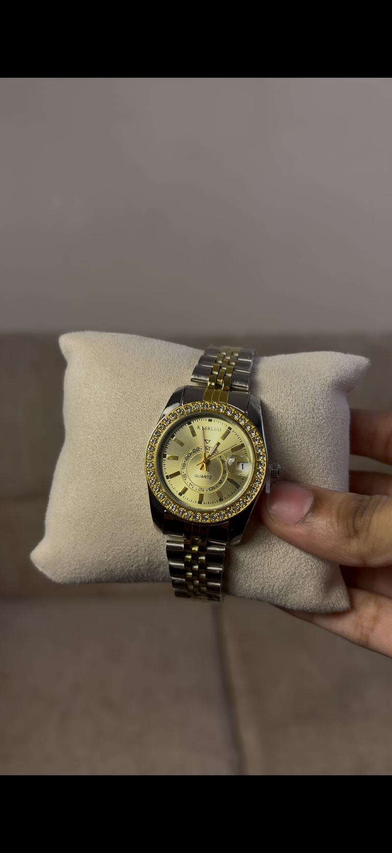 Karslou gold &silver mix strap