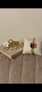 Eliyina Sqaure Full Dial + ৫টি hibiscus & Pearl Ring set free পান