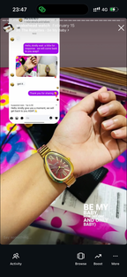 Maroon snakehead + Clover Bracelet (Free)+ Mystery Ring (Free)