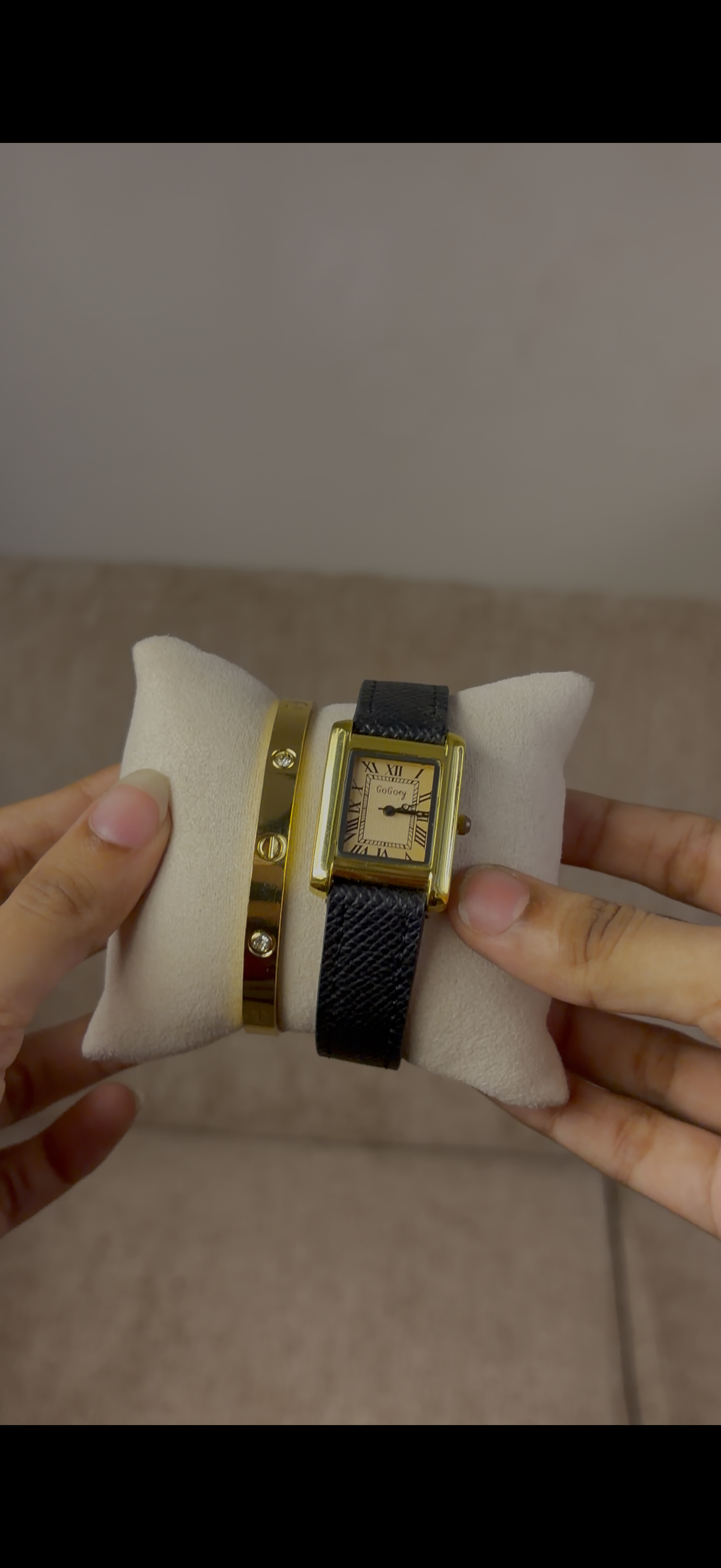 Gogoey cube belt watch + Cartier love bracelet free
