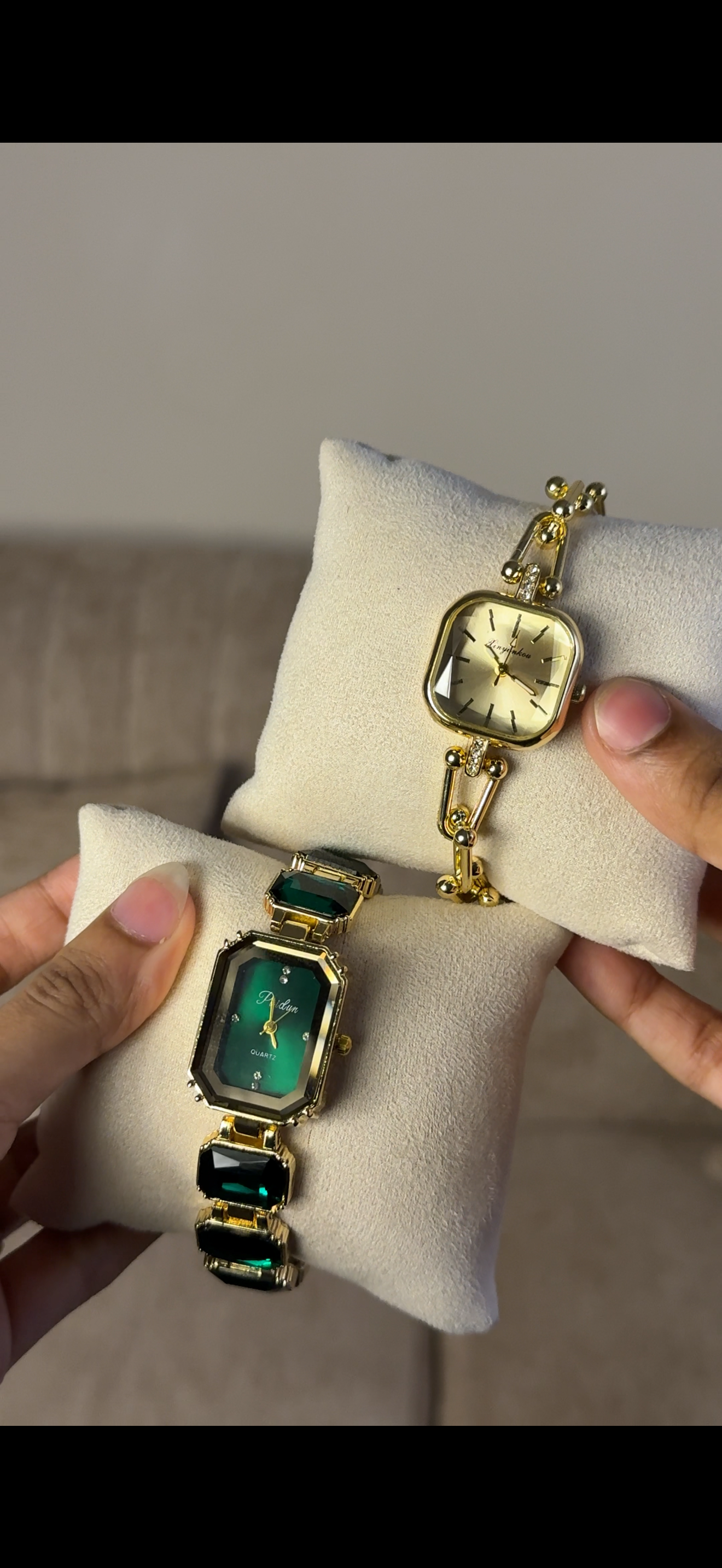 Green Emerald Cut + Get 1 Watch (70% Off)