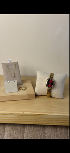 Barsh maroon oval Watch + Necklace (Free) + Earing (Free) + Mystery Ring (Free)