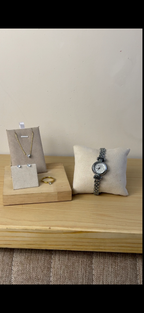 Doukou silver vintage Watch  +Necklace  + Earing + Mystery Ring (Free)