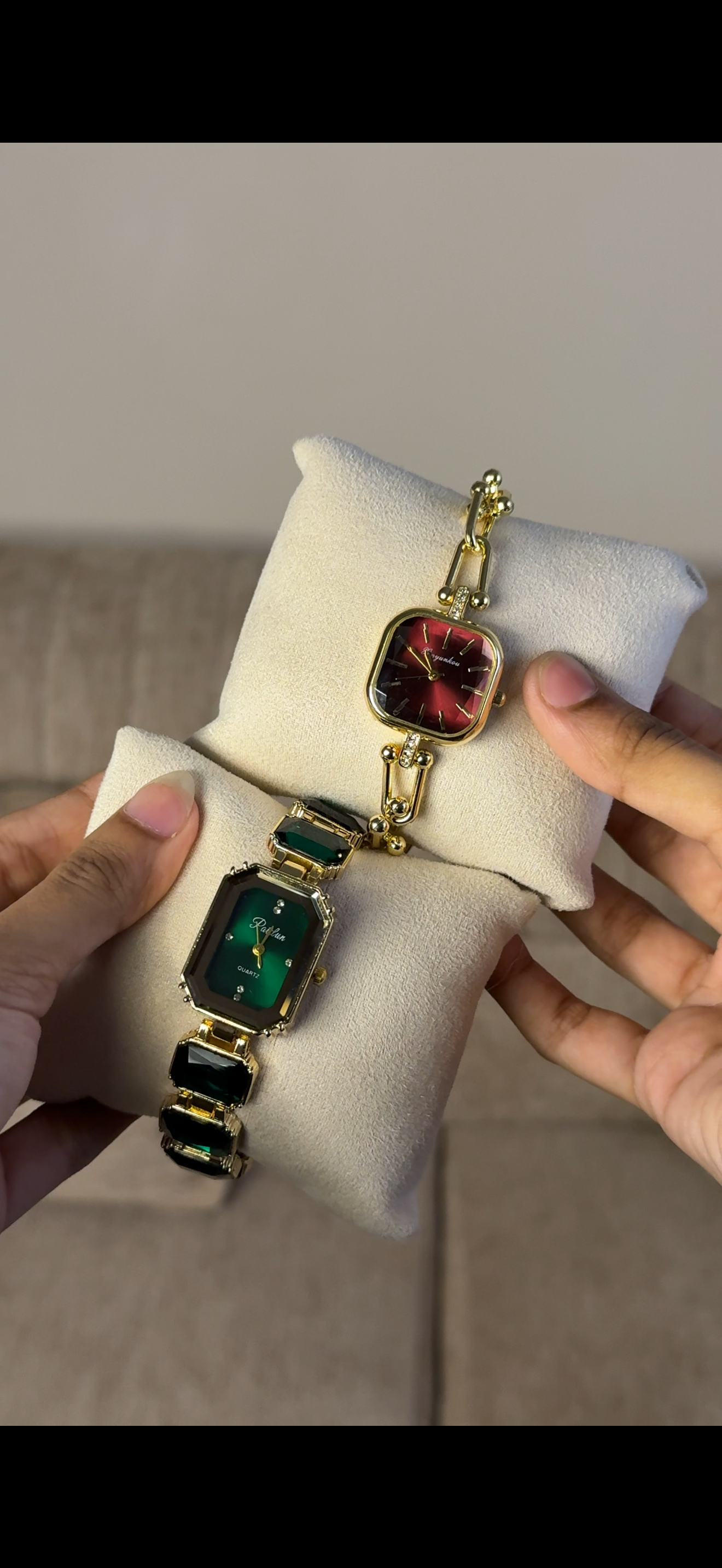 Green Emerald Cut + Get 1 Cartier belt watch (70% off)
