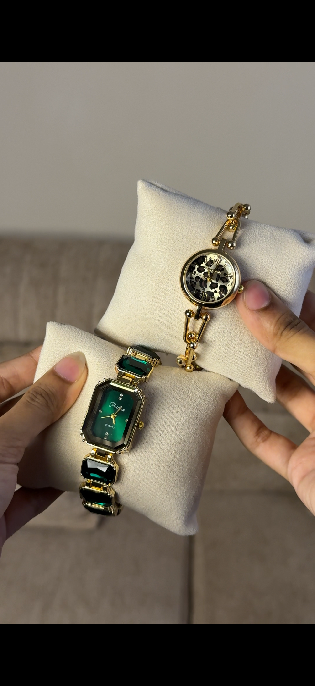 Green Emerald Cut + Get 1 Cartier belt watch (70% off)