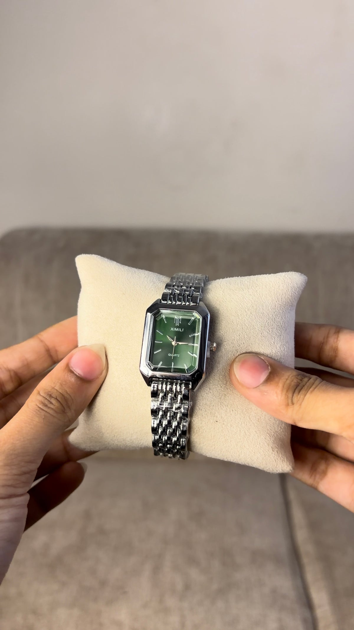 Ximili SIlver Green Dial