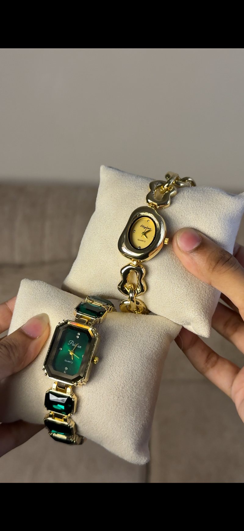 Green Emerald Cut + Get 1 Watch (70% Off)
