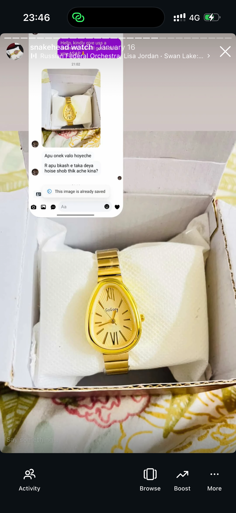 (Golden snakehead combo) Buy 1 Watch ⌚
Get 2 Jewellery FREE 💍🍀
(Ring + Clover Bracelet