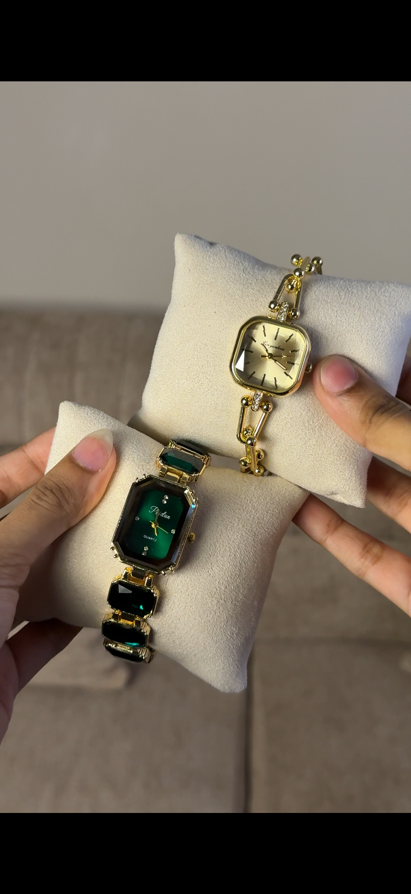 Green Emerald Cut + Get 1 Cartier belt watch (70% off)