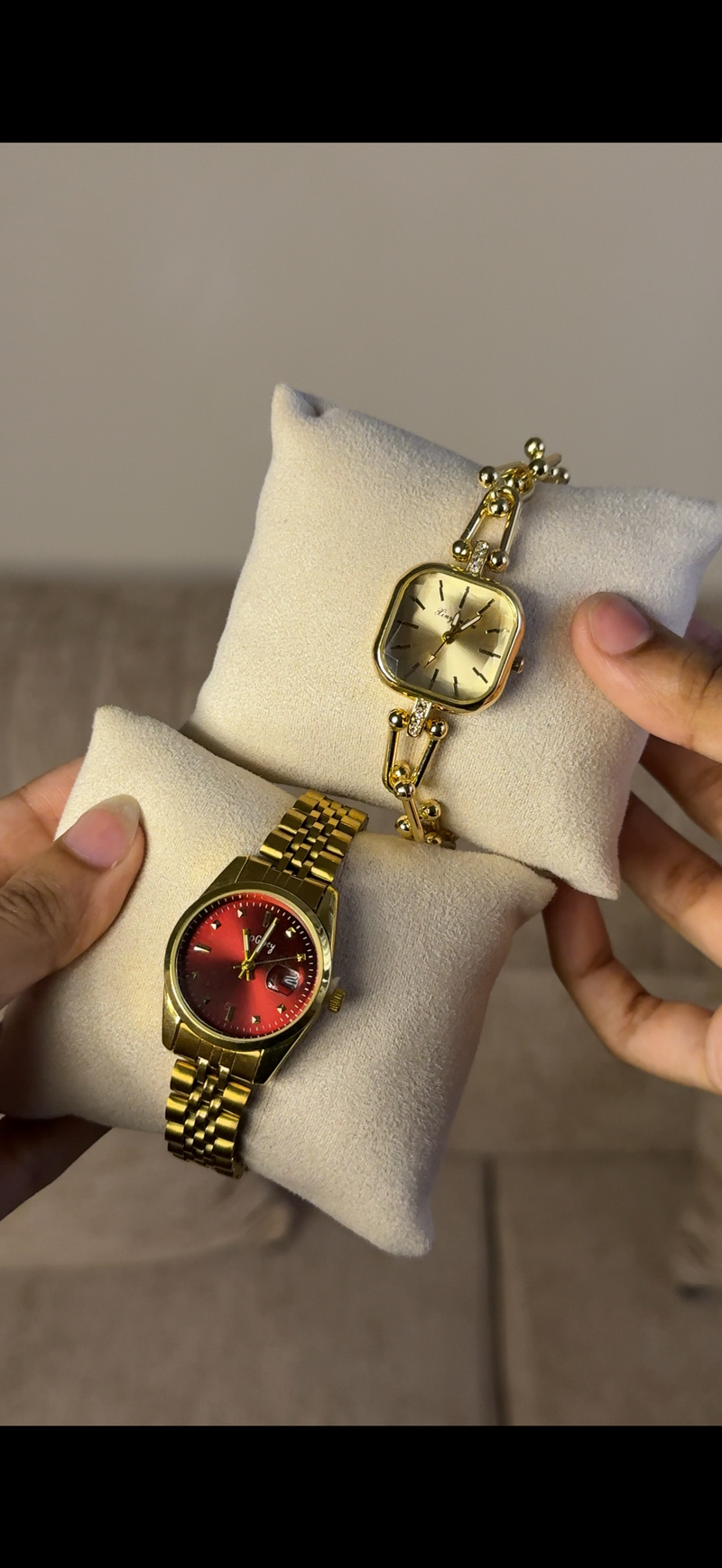 Gogey Queno Maroon+ get 1 Cartier belt watch (70% off)