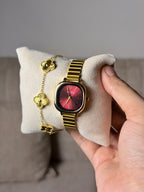 Naidu  red dial + Get 1 cartier belt watch (70% off)
