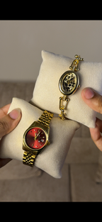 Gogey Queno Maroon+ get 1 Cartier belt watch (70% off)