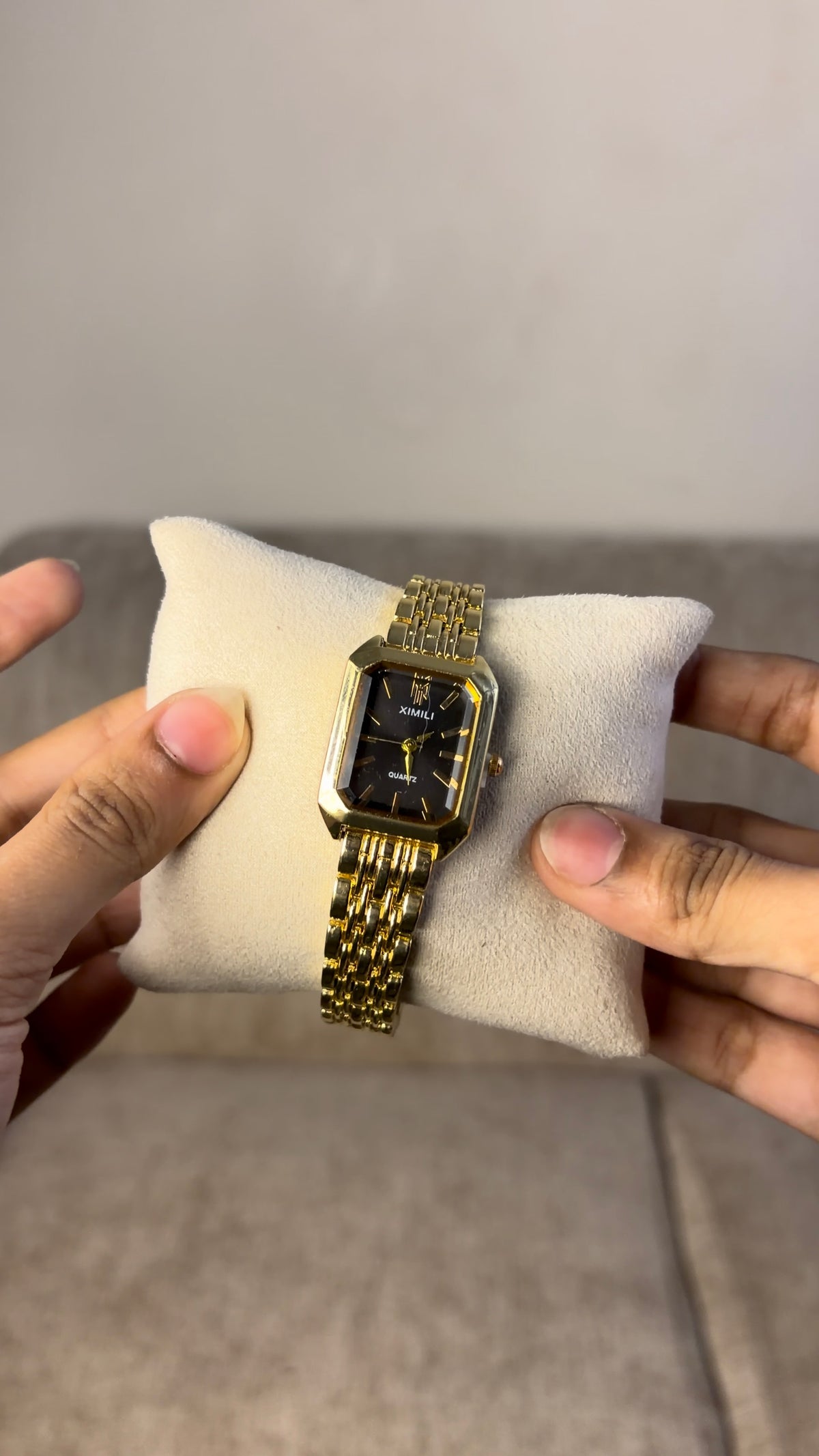 Ximili Golden Black Dial
