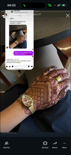 Maroon snakehead + Clover Bracelet (Free)+ Mystery Ring (Free)