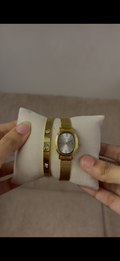Gogoey mash gold watch + Cartier love bracelet free