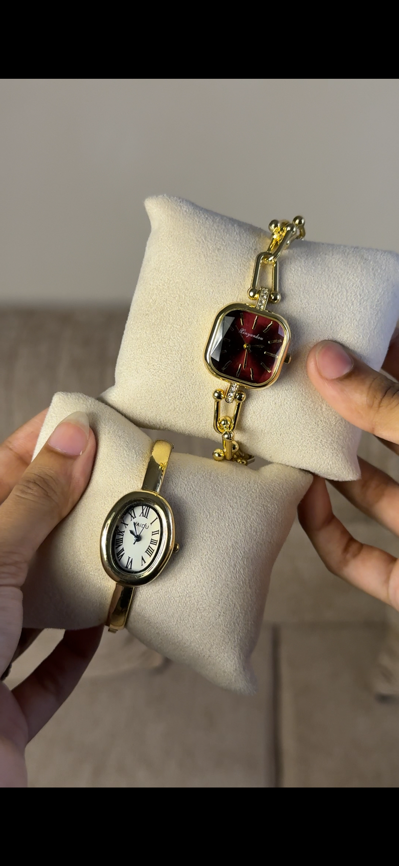Naidu cuff Watch + Get 1 Cartier belt watch (70% off)