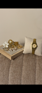 GOGOEY Round Golden + ৫টি hibiscus & Pearl Ring set free পান