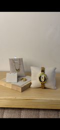 Gogoey vinatge gold Watch + Necklace (Free) + Earing (Free) + Mystery Ring (Free)
