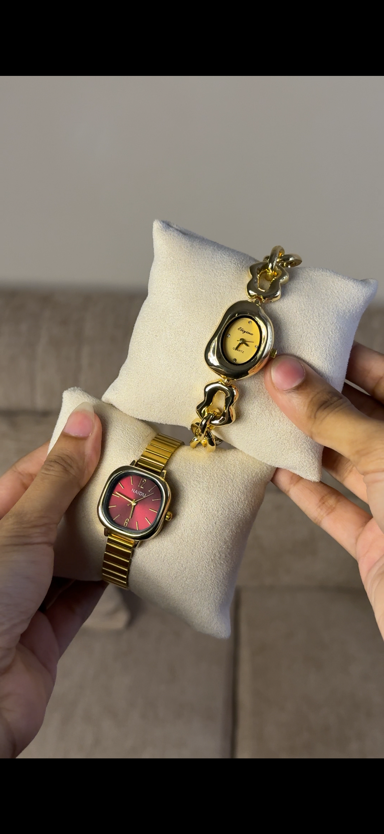 Naidu  red dial + Get 1 cartier belt watch (70% off)
