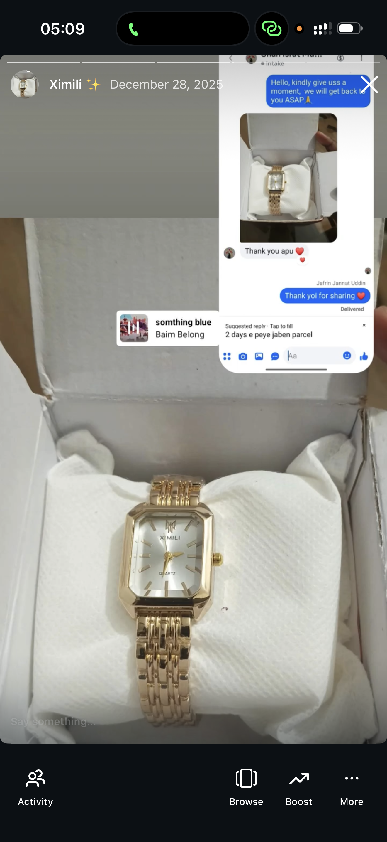 (Ximili combo)Buy 1 Watch ⌚
Get 2 Jewellery FREE 💍🍀
(Ring + Clover Bracelet