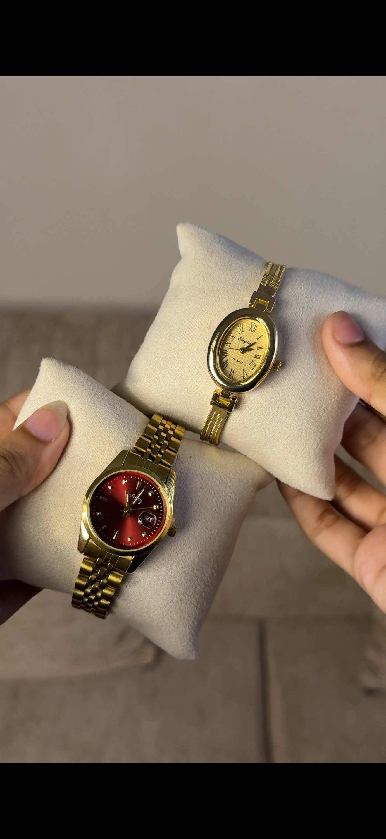 Gogey Queno Maroon+ get 1 Cartier belt watch (70% off)
