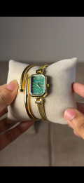 Eliyina Retangular Emrald +Cartier Nail Bracelet (Free)