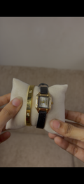Barsh vintage  gold border watch + Cartier love bracelet free
