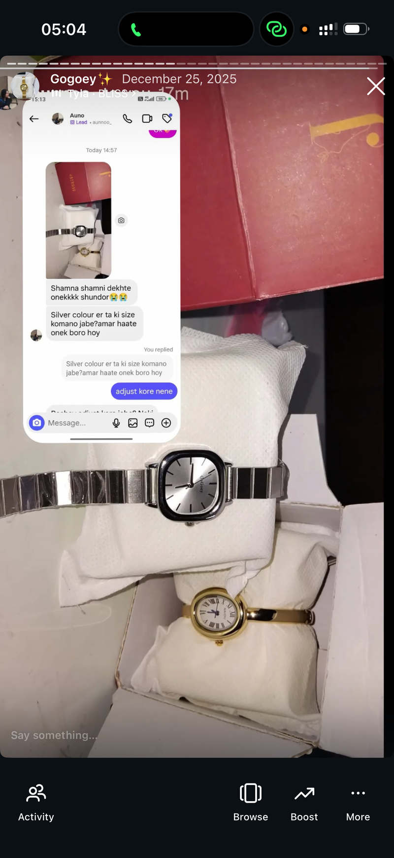 (Gogoey silver square combo) Buy 1 Watch ⌚
Get 2 Jewellery FREE 💍🍀
(Ring + Clover Bracelet)