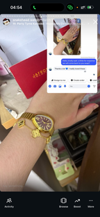 Maroon snakehead + Clover Bracelet (Free)+ Mystery Ring (Free)