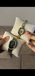 GREALY Black silver +Get 1 cartier belt watch (70% off)