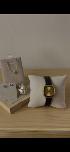 Gogoey square belt Watch + Necklace (Free) + Earing (Free) + Mystery Ring (Free)