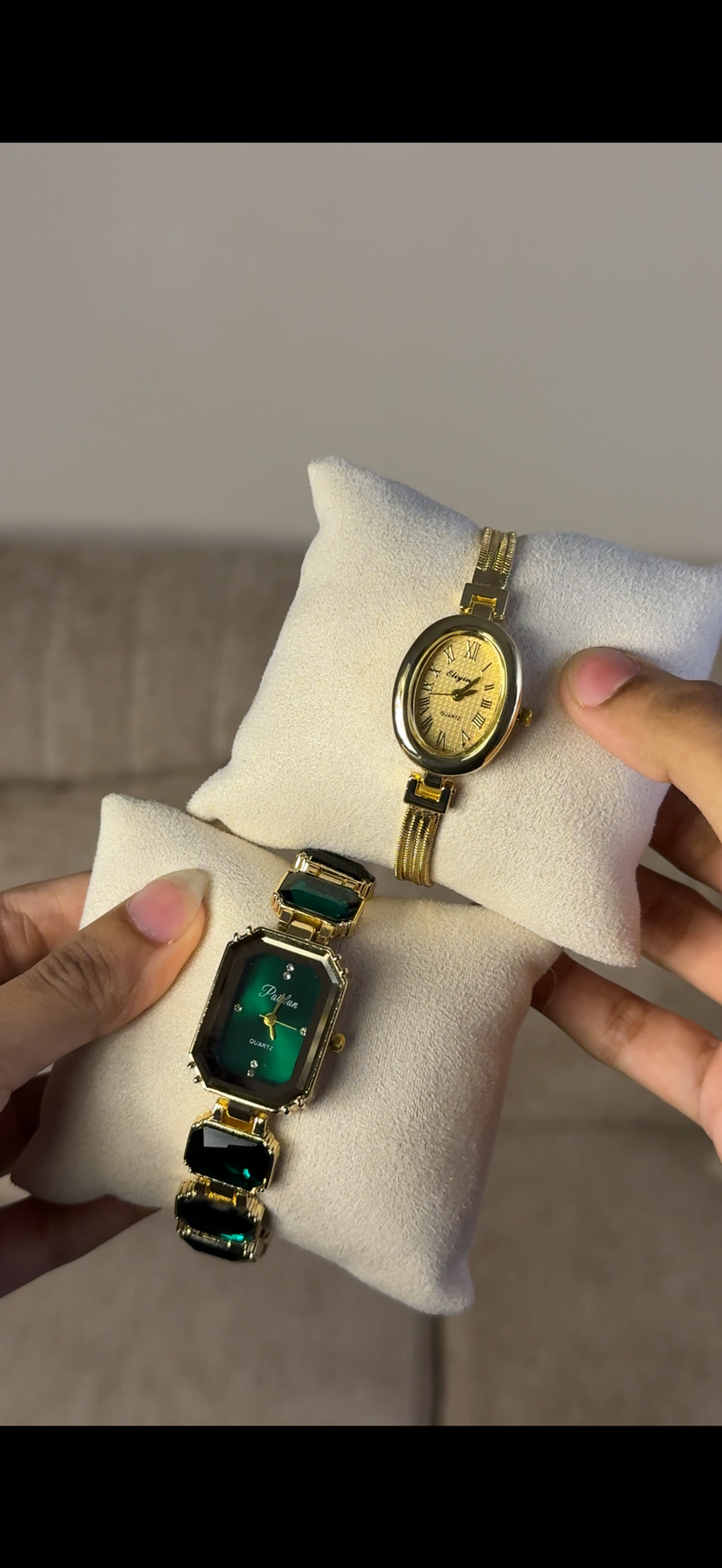 Green Emerald Cut + Get 1 Watch (70% Off)