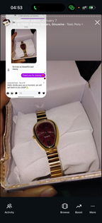 Maroon snakehead + Clover Bracelet (Free)+ Mystery Ring (Free)