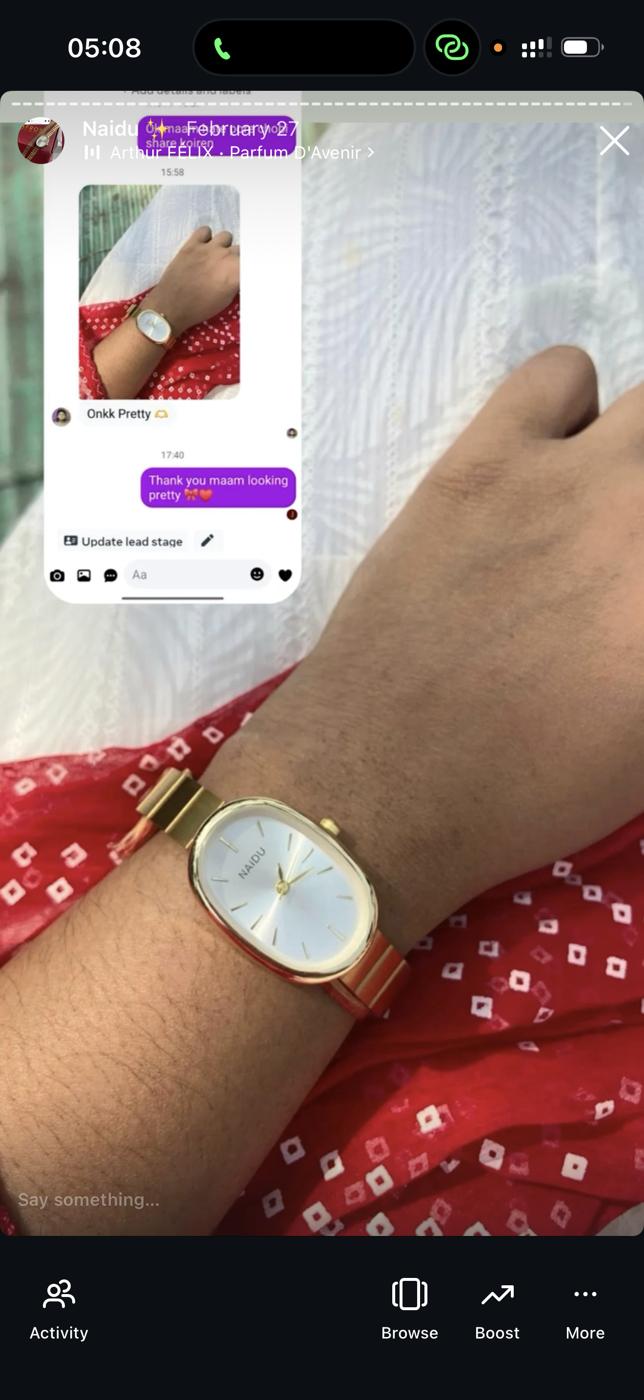 (Naidu oval combo)............. Buy 1 Watch ⌚
Get 2 Jewellery FREE 💍🍀
(Ring + Clover Bracelet)