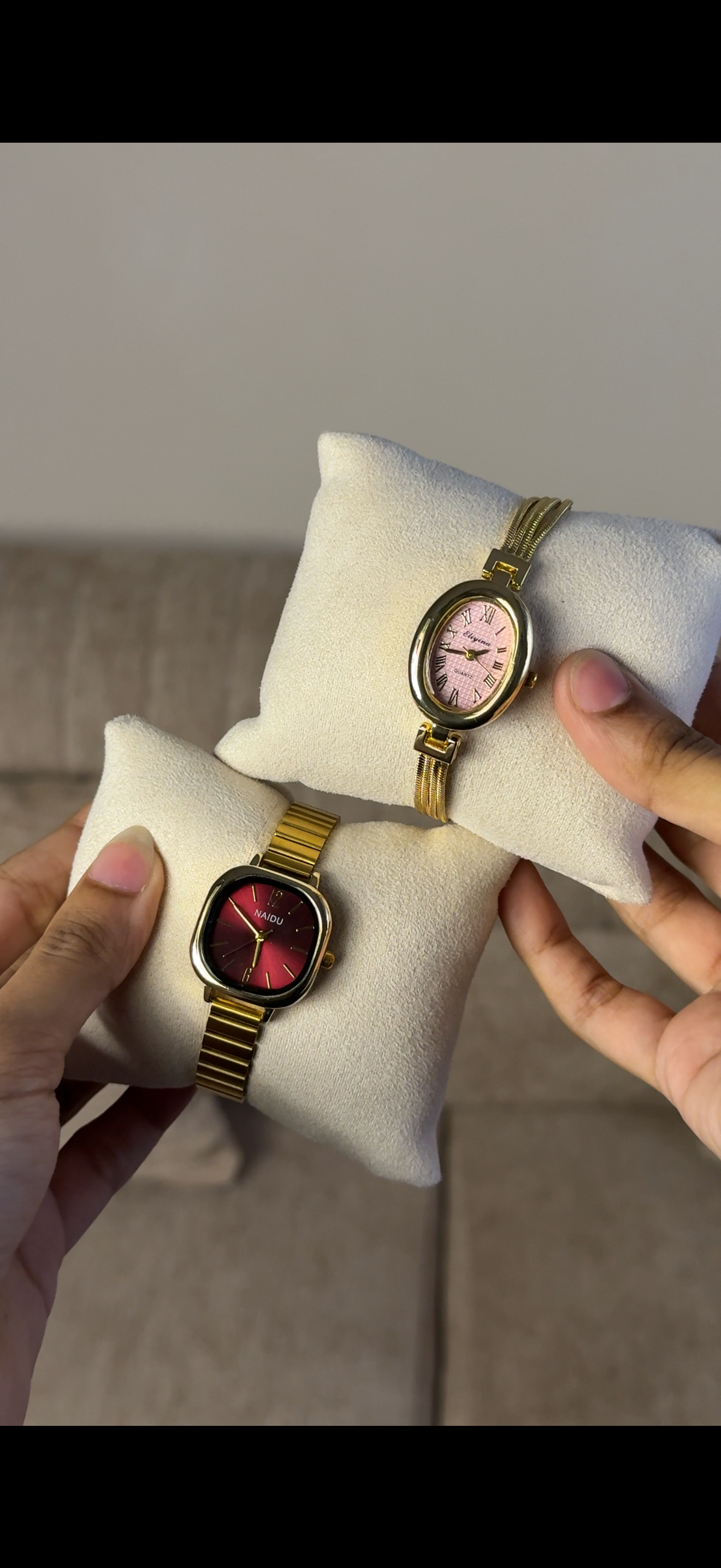 Naidu  red dial + Get 1 cartier belt watch (70% off)