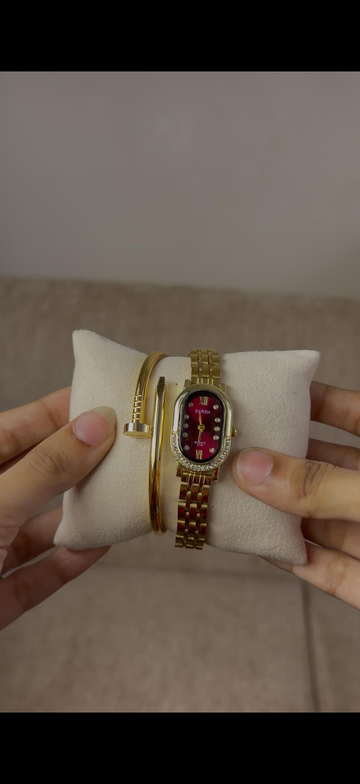 Watch + cartier nail bracelet  free