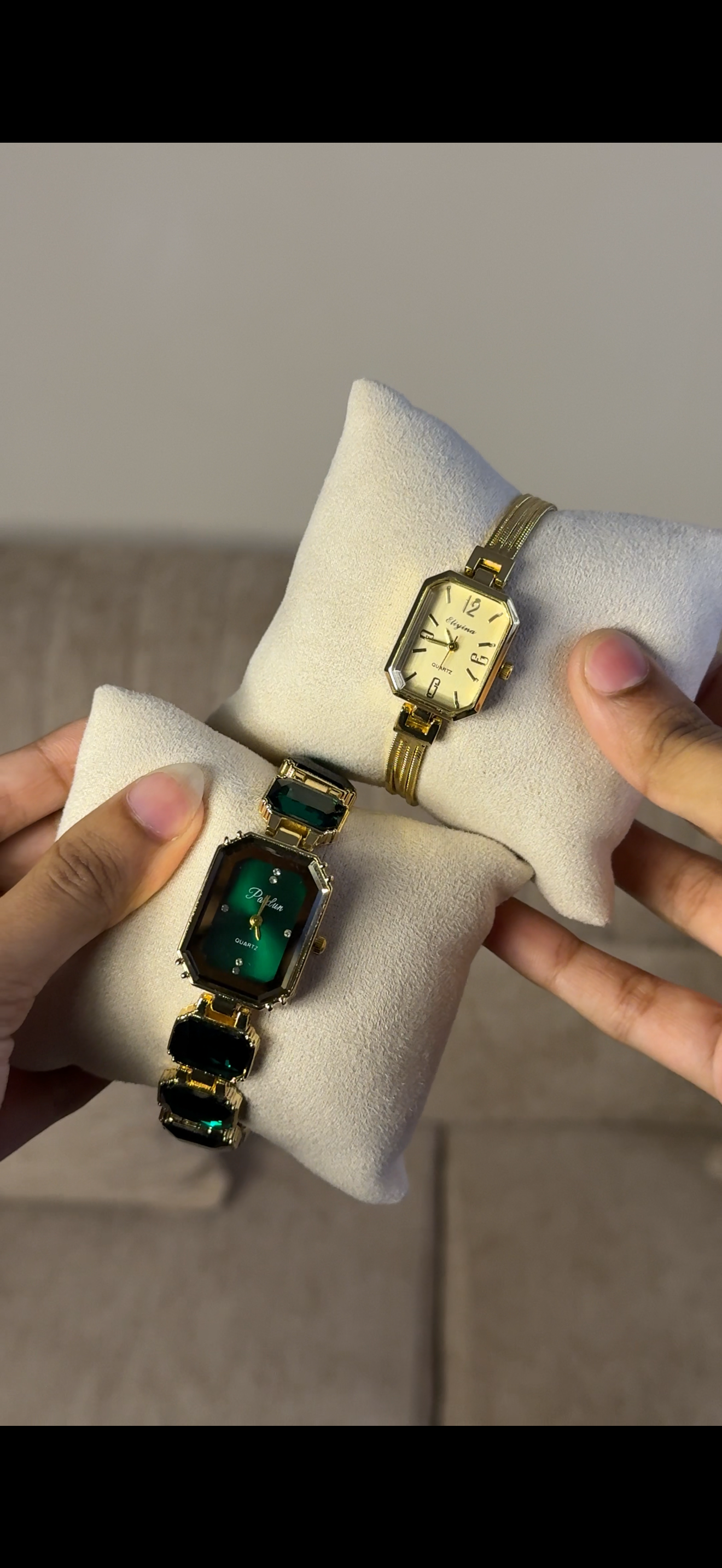 Green Emerald Cut + Get 1 Cartier belt watch (70% off)