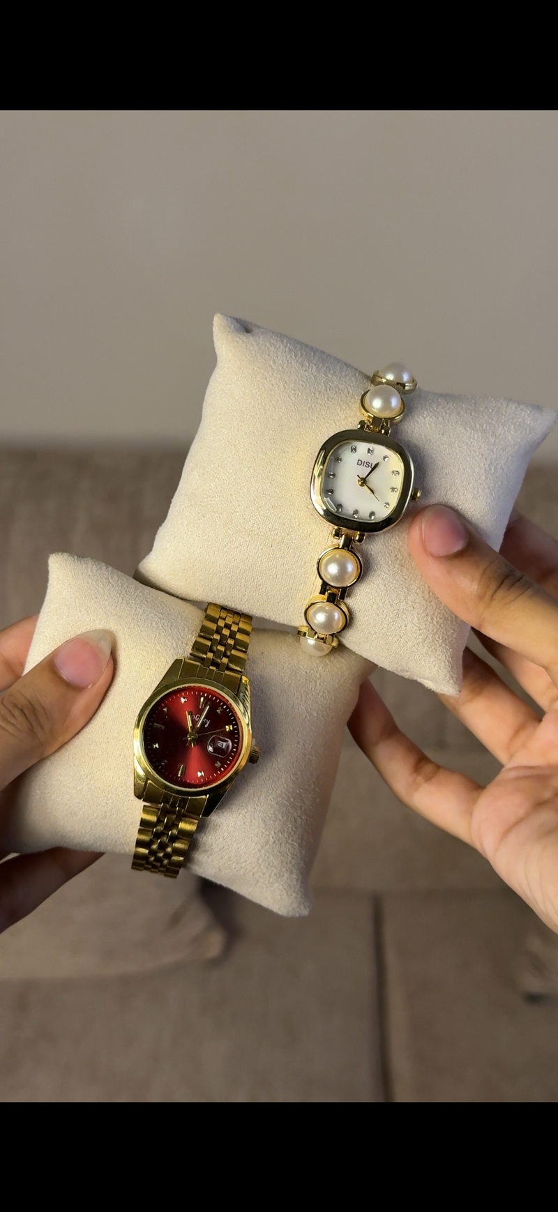 Gogey Queno Maroon+ get 1 Cartier belt watch (70% off)